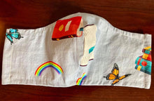 Load image into Gallery viewer, Rainbows and Books Mask