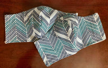 Load image into Gallery viewer, Blue & Green Chevron Mask