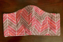 Load image into Gallery viewer, Red Chevron Mask