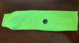 Light Green Headband with Buttons
